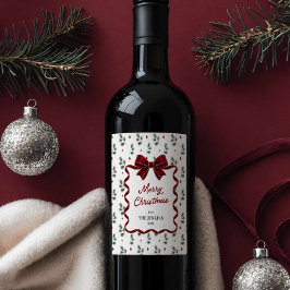 Rótulo De Garrafa De Cerveja Presente de Natal Personalizado para Anfitriã Vinh