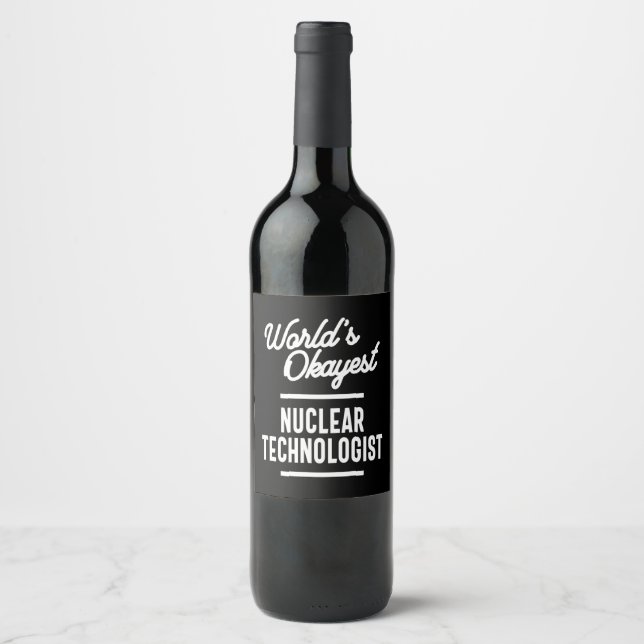 Rótulo De Garrafa De Cerveja Presente de Trabalho de Tecnologia Nuclear (Frente)