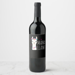 Rótulo De Garrafa De Cerveja Presente Llama  Mama Llama