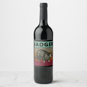 Rótulo De Garrafa De Cerveja Presente para cães  Badger Wisconsin