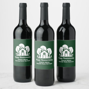 Rótulo De Garrafa De Cerveja Presente Personalizado de Inauguração de Casa Flor