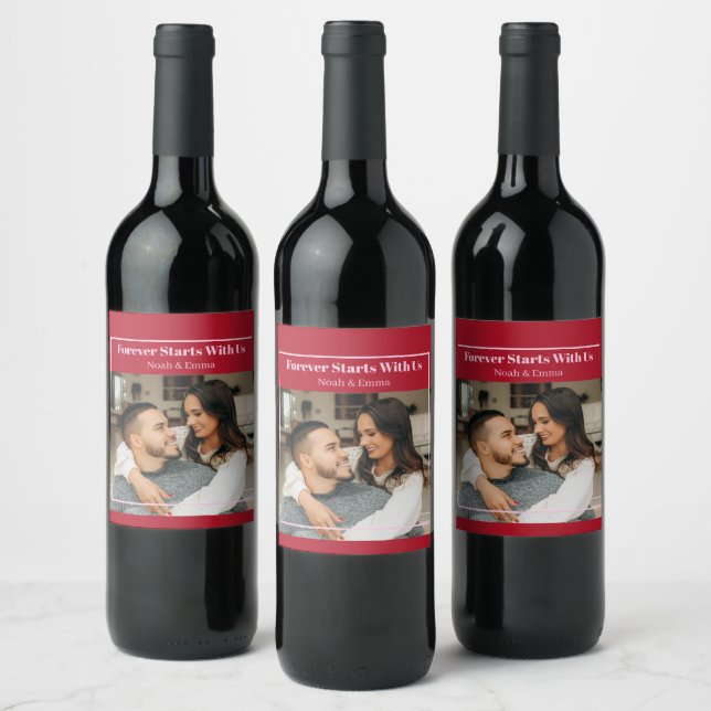 Rótulo De Garrafa De Cerveja Presente Romântico Personalizado com Foto e Texto  (Garrafas)