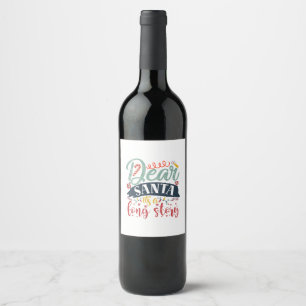Rótulo De Garrafa De Cerveja Presente Xmas Caros Papais noeis É Uma Longa His