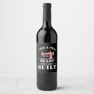 Rótulo De Garrafa De Cerveja Presentes de Quilters Engraçados