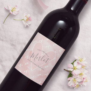 Rótulo De Garrafa De Cerveja Presentes de Vinho de Testemunha Dia de os namorad