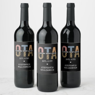 Rótulo De Garrafa De Cerveja Presentes personalizados do Assistente de Terapêu