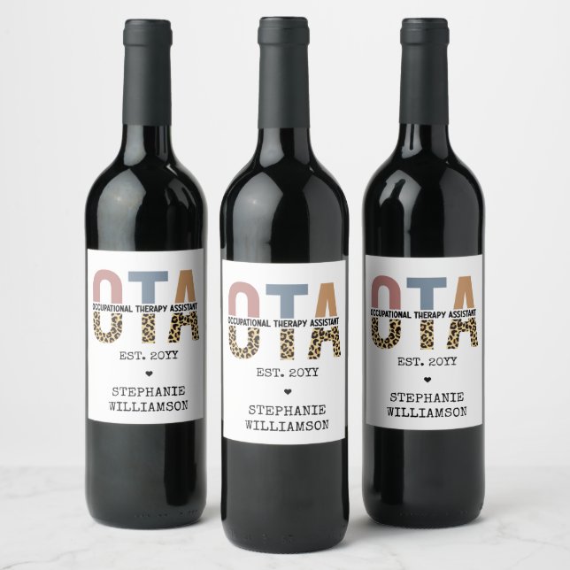 Rótulo De Garrafa De Cerveja Presentes personalizados do Assistente de Terapêut (Garrafas)