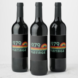 Rótulo De Garrafa De Cerveja Presentes personalizados vintage para 45º aniversá