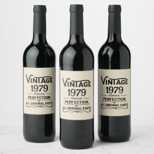 Rótulo De Garrafa De Cerveja Presentes personalizados vintage para 45º aniversá