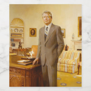 Rótulo De Garrafa De Cerveja Presidente americano James Earl Carter Gabinete Ov