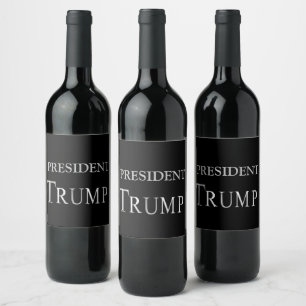 RÓTULO DE GARRAFA DE CERVEJA PRESIDENTE TRUMP