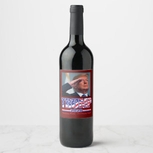 Rótulo De Garrafa De Cerveja Presidente Trump = Promessas Feitas Mantidas