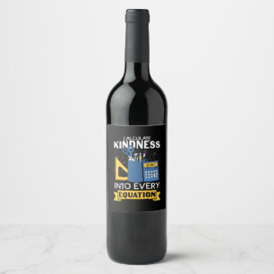 Rótulo De Garrafa De Cerveja Professor de Matemática Calcula Bondade
