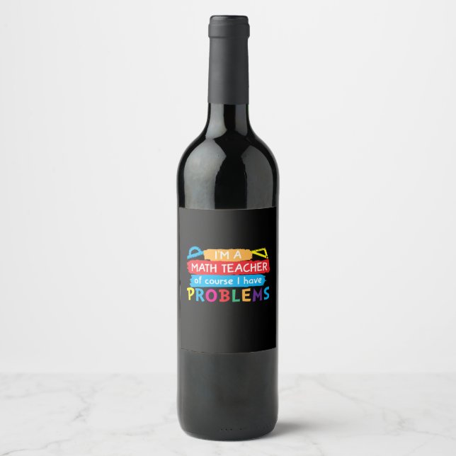 Rótulo De Garrafa De Cerveja Professor De Matemática Sou Professora De Matemáti (Frente)