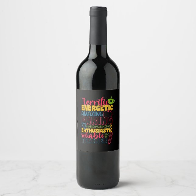 Rótulo De Garrafa De Cerveja Professor de presentes | Professora surpreendente (Frente)