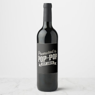 Rótulo De Garrafa De Cerveja Promovido Para Pop-Pop No Est 2025, Pop De Pop De 
