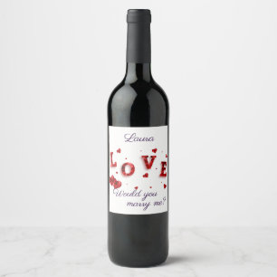 Rótulo De Garrafa De Cerveja Proposta de Casamento Casado Me
