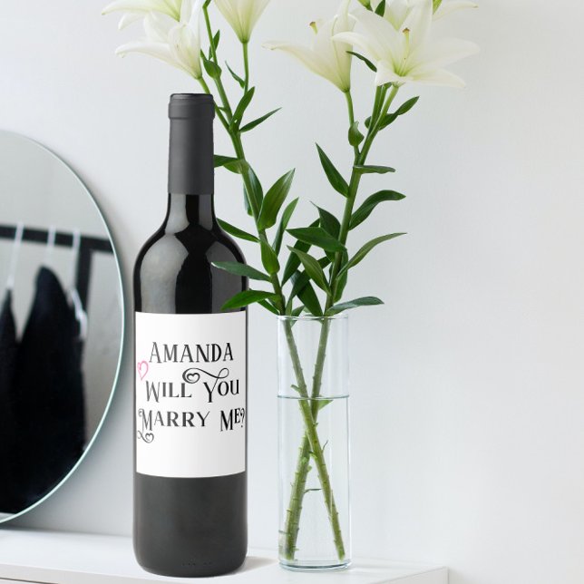 Rótulo De Garrafa De Cerveja Proposta de casamento Você me Casado (Criador carregado)