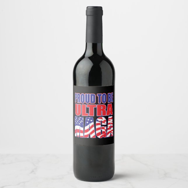 Rótulo De Garrafa De Cerveja Proud Trump Supporter (Frente)