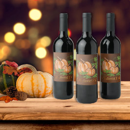 Rótulo De Garrafa De Cerveja Pumpkins De Queda Rápida