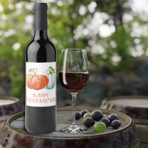 Rótulo De Garrafa De Cerveja Pumpkins Feliz Amizade queimada queda laranja