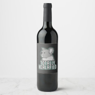 Rótulo De Garrafa De Cerveja Pun - Totalmente Koalafied