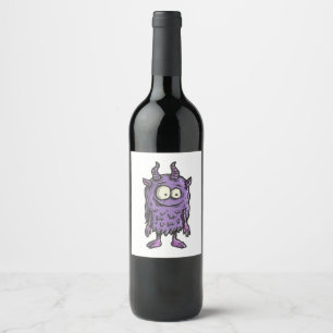 Rótulo De Garrafa De Cerveja Purple Monster