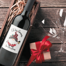 Rótulo De Garrafa De Cerveja Que bom que serei Gnomo para o Natal