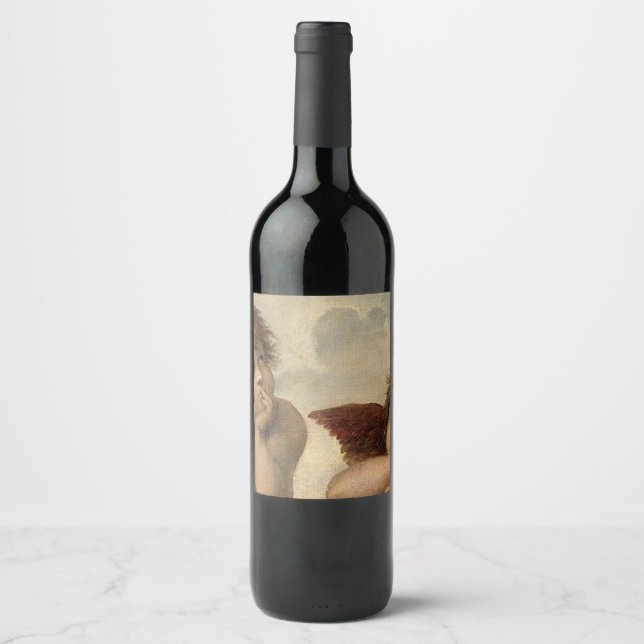 Rótulo De Garrafa De Cerveja Querubins Anjos Rafael (Frente)