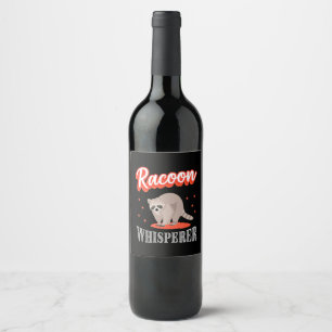 Rótulo De Garrafa De Cerveja Raccoon Lover Raccoon Whisperer