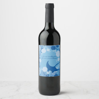 Rótulo De Garrafa De Cerveja raie, fleur de vie, orange, mandala,zen,chakra,