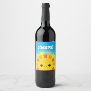 Rótulo De Garrafa De Cerveja Raio de sol