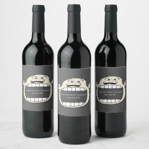 Rótulo De Garrafa De Cerveja Recepção de casamento de ensaio de vinho Elegante