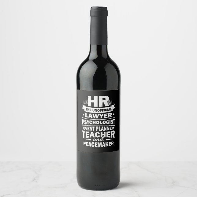 Rótulo De Garrafa De Cerveja Recursos humanos orgulhosos (Frente)