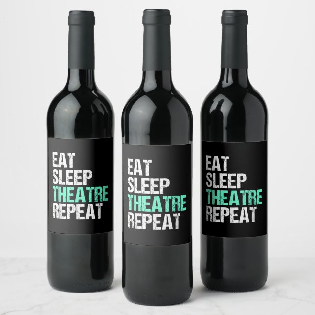 Rótulo De Garrafa De Cerveja Repetir Teatro De Sono (Garrafas)