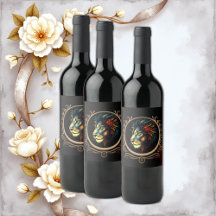 Retrato da cabeça de leão estilizado em Mandala