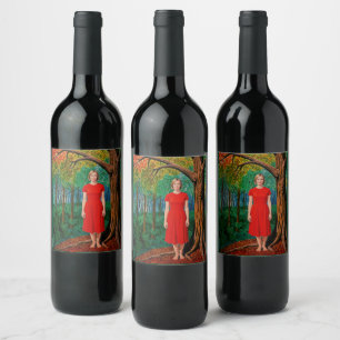 Rótulo De Garrafa De Cerveja “Retrato de Holly” - Um vestido brilhante para a N