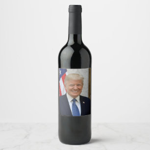 Rótulo De Garrafa De Cerveja Retrato oficial do presidente da Casa Branca de Do
