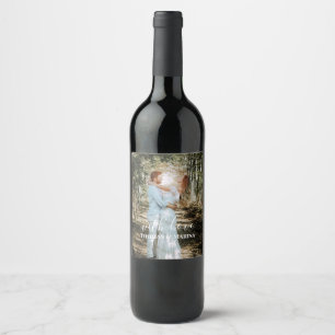 Rótulo De Garrafa De Cerveja Retrato personalizado de caligrafia moderna