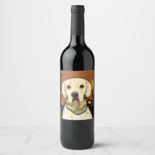 Rótulo De Garrafa De Cerveja Retriever de Labrador