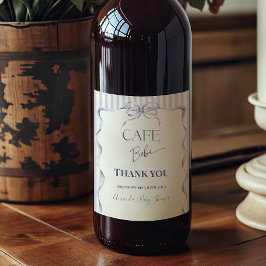 Rótulo De Garrafa De Cerveja Retro Arco-íris Café Bebe Menino Chá de Bebê Café