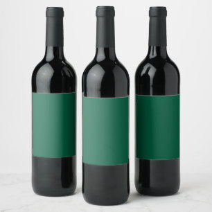 Rótulo De Garrafa De Cerveja Rich Dark Green Wine Label