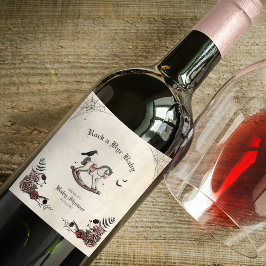 Rótulo De Garrafa De Cerveja Rock a Bye Baby Gothic Chá de fraldas
