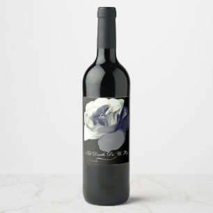 Rótulo De Garrafa De Cerveja Romance Sombrio "Até que a Morte nos Separe" Rosa 