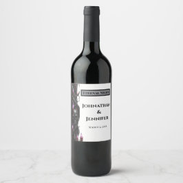 Rótulo De Garrafa De Cerveja Romance Sombrio Casamento Gótico Vampiro Noite Ete
