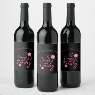 Rótulo De Garrafa De Cerveja Rosa Pink Clássica e Vulgar Personalizada