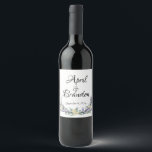 Rótulo De Garrafa De Cerveja Rosas amarelas lavandas e Eucalyptus<br><div class="desc">Um design elegante e vintage com eucalipto,  rosas amarelas e lavanda pintada em cor d'água romântica. - personalizável para qualquer ocasião</div>