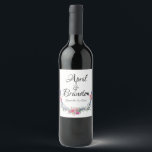 Rótulo De Garrafa De Cerveja rosas de cor amarela-lavanda eucalipto floral<br><div class="desc">Um design elegante e vintage com eucalipto,  rosas amarelas e lavanda pintada em cor d'água romântica. - personalizável para qualquer ocasião</div>