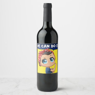 Rótulo De Garrafa De Cerveja Rosie, o ribeirinho, podemos fazer isso animando a