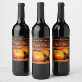 Rótulo De Garrafa De Cerveja Rótulo da Cider da Apple Vintage